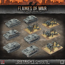 Flames Of War German Dietrich&#39;S Ghosts Geab16 Miniatures - $114.99