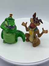 Vintage All Dogs go to Heaven PVC Figure Lot Charlie &amp; King Gator 1989 W... - $5.69
