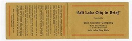 Salt Lake City in Brief Brochure Utah Souvenir Company 1930&#39;s - £13.93 GBP