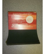 K &amp; S ENGINEERING #476 SANDPAPER ASSORTMENT- 9 SHEETS- CREASED- NEW- HOB... - $3.32