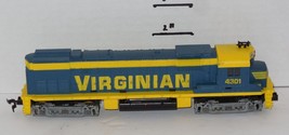 TYCO HO Scale VIRGINIAN 4301 DIESEL Locomotive Train Engine BLUE YELLOW ... - £39.42 GBP