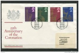 Great Britain 1978 First Day Cover  25th Anniv. of Coronation Special Cancel - £4.67 GBP