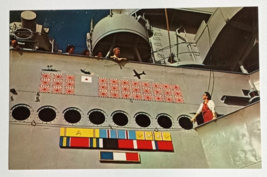 USS North Carolina Battleship Ship Scoreboard Wilmington NC UNP Postcard c1960s - £3.19 GBP