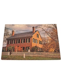 Postcard Deerfield Massachusetts Wright House 1824 Chrome Unposted - $6.92