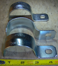 2&quot; One Hole Metal Steel STRAPS 3 count 2&quot; Conduit Electrical Strap EMT T... - $342.44 MXN