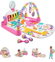 Fisher-Price Baby Gift Set Deluxe Kick &amp; Play Piano Gym &amp; Maracas &amp; Newb... - £43.53 GBP