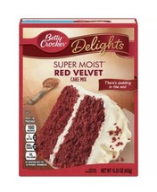 Betty Crocker Cake Mix Super Moist Delights Red Velvet w/ Pudding in the... - $4.49