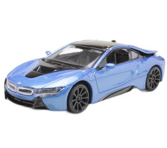 BMW I8 Coupe Year 2018 Metallic Blue MotorMax Scale 1:43 - £30.29 GBP