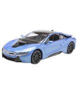 BMW I8 Coupe Year 2018 Metallic Blue MotorMax Scale 1:43 - $34.87