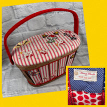 Vintage Maral York Foderato Legno Intrecciato Basket Borsetta Cappuccett... - $46.76