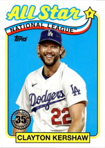 2024 Topps 1989 Baseball All-Star #89ASB-49 Clayton Kershaw NM-MT Dodge ... - $1.73