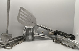 Vintage Kitchen utensil lot ice cream scoop pizza cutter bottle opener - £14.03 GBP