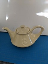 MCM Pearl China Company Aladdin Teapot Swirl yellow 1940&#39;s Mid Century - £22.05 GBP