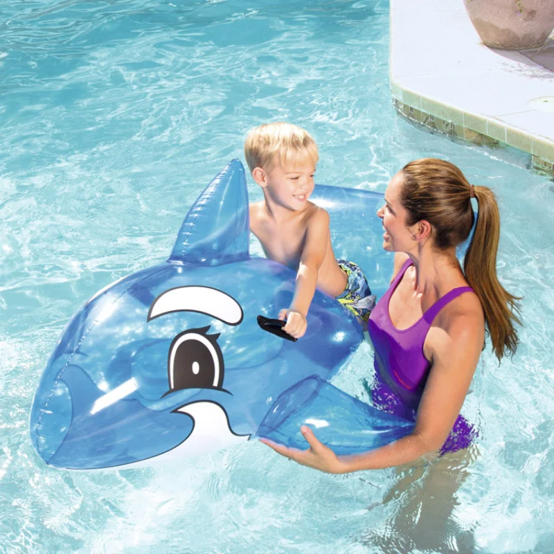 Floats Whale Swan Crocodile Dolphin Swimming Ring Clownfish Inflatable Pool - £26.36 GBP+