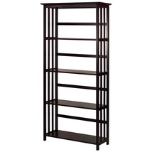 Casual Home Mission Style 5-Shelf Bookcase, Espresso - £95.16 GBP