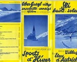 Ski Bains de Soleil Ober Gurgl Village Brochure 1951 Austria in French - £17.10 GBP