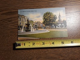 P.T. Barnum Fountain Bethel, Connecticut Post Card; Used - £6.58 GBP
