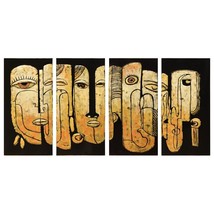 Empire Art Direct PMO-180256-6432 64 x 32 in. Totem Poles Abstracr Face ... - £305.24 GBP