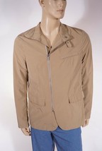 Michael Kors Mens Khaki Water Repellent Zip Sport Coat Suit Jacket Blaze... - $77.99