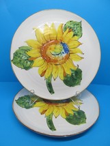 Sur La Table Italy Set Of 2 Sunflower 9 1/2&quot; Plates GUC - £14.95 GBP