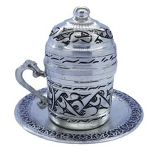 Turkish Handmade Copper Coffee Cup handmade oriental authentic - $28.74