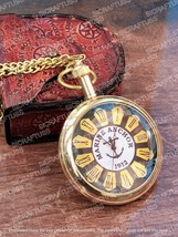 1912 Antike Taschenuhr | Taschenuhr aus Messing | Herrentaschenuhr | Mar... - $21.08