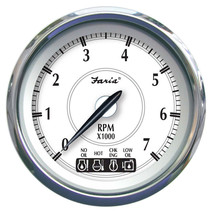 Faria Newport SS 4&quot; Tachometer w/System Check Indicator f/Johnson/Evinrude Gas O - £164.66 GBP