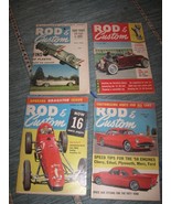 Vintage LOT 4 Rod &amp; Custom Magazine Dragster  October March 1958 April 1... - $26.59