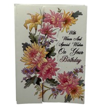 Floral Birthday Greeting Card With Warm And Special Wishes By Academy Gr... - £4.43 GBP