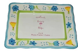Hallmark 6X8" Kimberly Hodges Ceramic Floral Frame Holds 4X6" Photo - $12.99