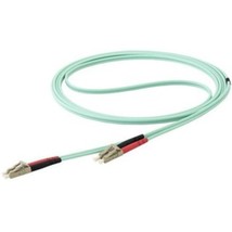 StarTech 10m OM4 LC to LC Multimode Duplex Fiber Optic Patch Cable Aqua - £70.30 GBP