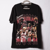 Dennis Rodman Brand T-Shirt Mens Medium Black The Worm Chicago Bulls Basketball - £14.50 GBP