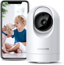 1080P Security Camera 2.4G Only Baby Monitor 360 Degree for Home Security Smart  - £27.52 GBP