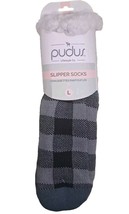 Pudus Extra Fuzzy Plush Non Slip Slipper Socks, Large. NWT - $11.65