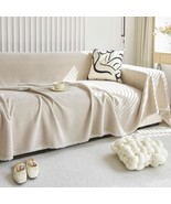 Handmade, Washable, 71&quot; X 134&quot; Corduroy Sofa Covers In Light Khaki, With A - $1,316.30 MXN