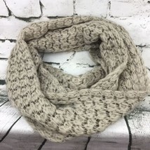14Th &amp; Union Infinity Scarf Beige Chunky Knit Loop Soft Warm Winter 12X36”  - £7.77 GBP