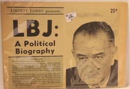 Vintage LBJ A Political Biography President Lyndon Johnson from 1964 VTG - $34.64
