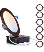 Cloudy Bay 6 Inch 3000K/ 4000K/ 5000K Three Color Temperature, 6 Pack - $84.97