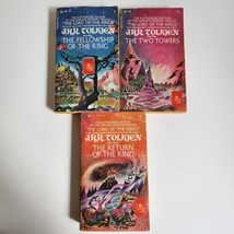 J.R.R. Tolkien Lord Of The Rings Ballantine 3 Book Set Authorized Edition 1972 - £25.73 GBP