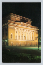 Pushkin Academic Theater Night Leningrad Russia USSR UNP Chrome Postcard J16 - £3.91 GBP