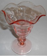 1920s-30s Paden City PINK PARTY LINE PATTERN 9 oz Footed SUNDAE/PARFAIT - $24.74