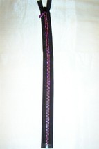 Genuine Swarovski Rose Pink Double Row Crystal 20 Inch 50 cm Separating Zipper - $44.99