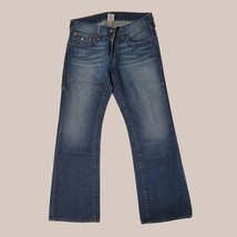 True Religion Men Jeans Size 33x34 100% cotton bootcut Made in USA - £94.96 GBP