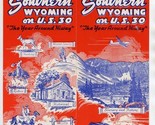 Travel Southern Wyoming on US 30 Brochure 1950&#39;s The Year Around Hiway  - £14.24 GBP