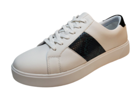 allbrand365 designer Mens MALID Mixed Media Sneakers, 10.5M, White - £63.11 GBP