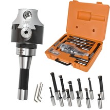 12-Pack 3In Boring Head R8 Shank 3/4In Carbide Boring Bar Set Milling - $142.98