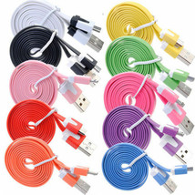 3FT flat noodle MICRO USB data Charger charge Cable for SAMSUNG GALAXY S... - £4.78 GBP