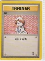 M) Pokemon Nintendo GAMEFREAK Trading Card Trainer Bill 118/130 - $1.97