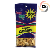 12x Bags Stone Creek High Quality Unsalted Cashews | 1oz | Fast Shipping - £18.03 GBP