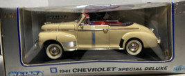 Chevrolet Special Deluxe - Convertible Die Cast Car  WELLY 1:18 #9862W 1941 - £29.75 GBP